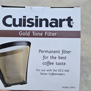 Cuisinart Gold and Black Coffee Filter Accessory